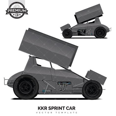 kkr sprint car premium vector template pixelsaurus