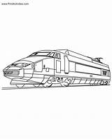 Train Coloring Engine sketch template