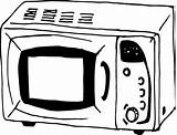 Microwave Oven sketch template
