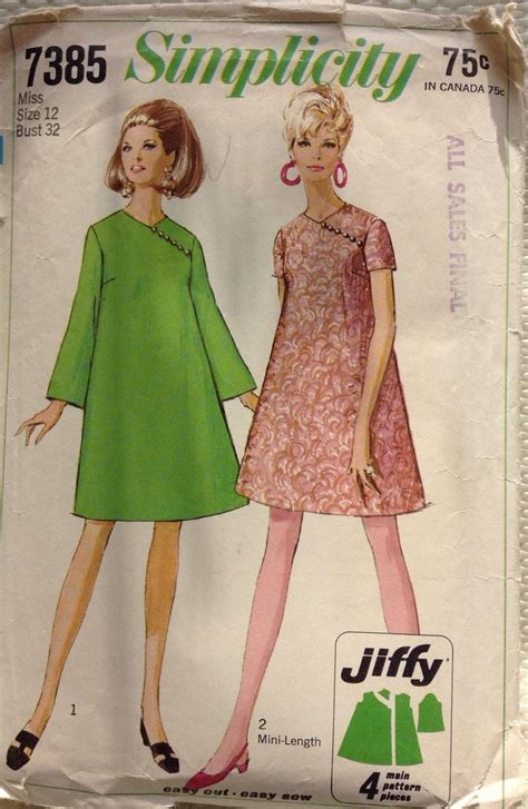 Jiffy Tent Or Maternity Dress Simplicity Pattern Etsy Canada
