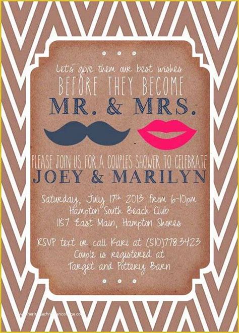 Couples Wedding Shower Invitations Templates Free Of Best 25 Couple