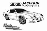 Camaro Z28 Crafty sketch template