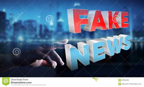 businesswoman discovering fake news information  rendering stock illustration illustration