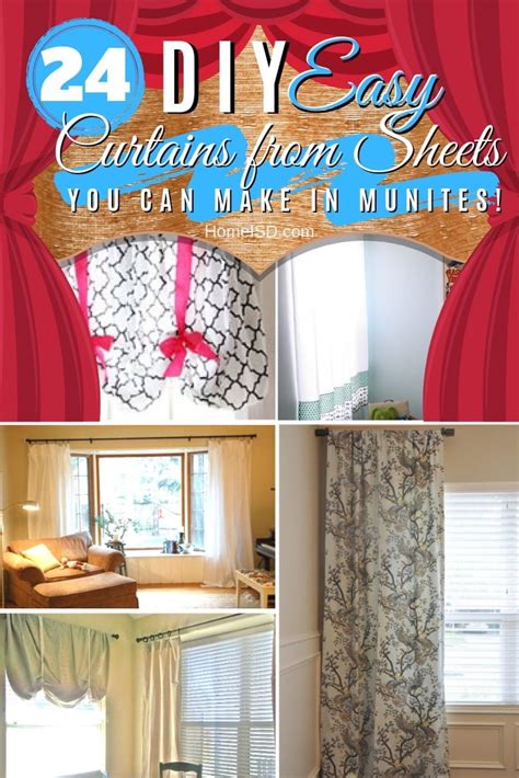 amazing easy ways  diy curtains  simple bed sheets