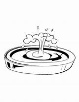 Coloring Pages Fountain Water Kids Clipart Cliparts Color Library Circle Popular Coloringpages101 Various Printable Coloringhome sketch template