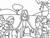Jesus Coloring4free Disciples sketch template