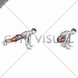 Squat Thrust Frogger Illustrations Gymvisual sketch template