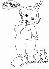 Pages Teletubbies Coloring Cartoon Color Kids Print Printable Back Book sketch template