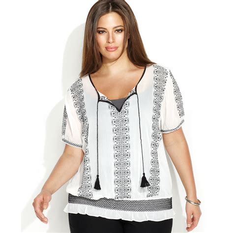 Lyst Inc International Concepts Plus Size Embroidered