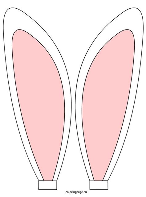 bunny ears shablony paskha