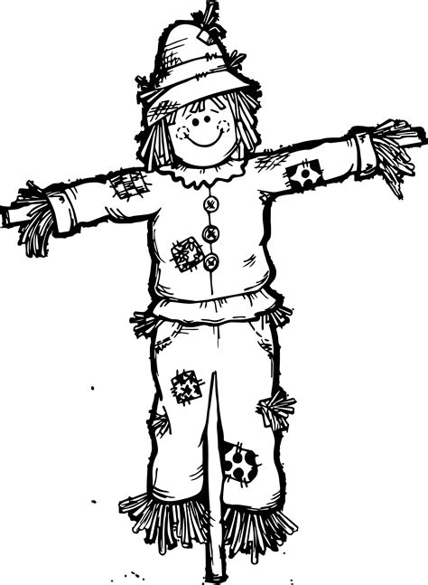 cute scarecrow coloring pages references