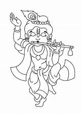 Krishna Flute Playing Colornimbus Nilayashokshah sketch template