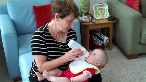 grandma feeds  baby  youtube
