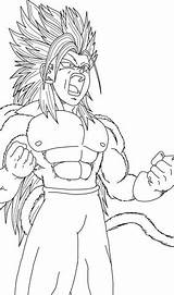 Ssj5 Goku Ssj4 Dibujo Supercoloring sketch template