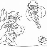 Splatoon Lineart Callie Nintendo sketch template