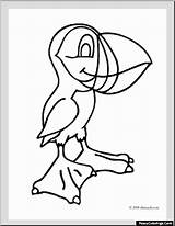 Puffin Beak sketch template