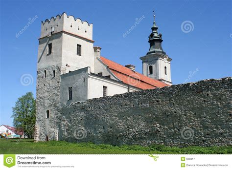 priory stock image image  building blue wall travel