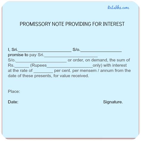 promissory note loan agreement details templates