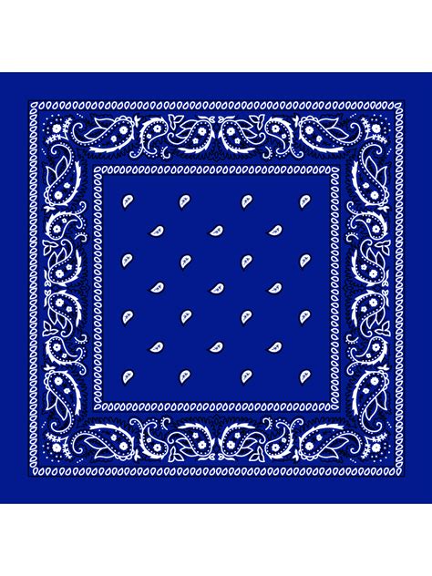 bandana royal blue paisley bandana single piece  walmartcom