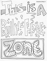 Bullying Doodles Bullismo Bully Recess Colouring Doodle Mean Activity Mindset Progetti Fermare Manifesti Insegnare Against Schede sketch template