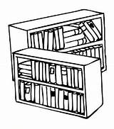 Bibliothek Bibliotecas Libreria Mobili Colorea Malvorlage Bookshelf Misti Libri Permalink Kategorien sketch template
