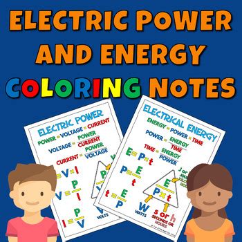 electric power  energy coloring notes   stem master tpt