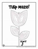 Maze Mazes Tulip Woojr sketch template