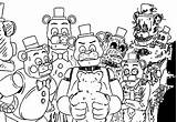 Fnaf Withered Foxy Freddy Animatronics Naf Everfreecoloring sketch template