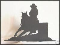 barrel racing western horse metal art silhouettes ebay