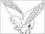 Unicorn Coloring Pages Wings Realistic Getcolorings Printable Getdrawings sketch template