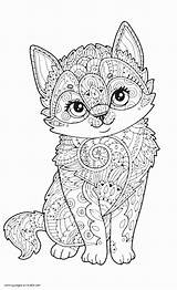 Coloring Animal Pages Adults Animals Adult Printable Cute Print Colouring Sheets Zoo Cat Kids Books Mandala Kawaii Info Cool Puppy sketch template
