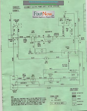 ge electric dryer model dbxrevoww schematic diagram  troubleshooting tech sheet fixitnow