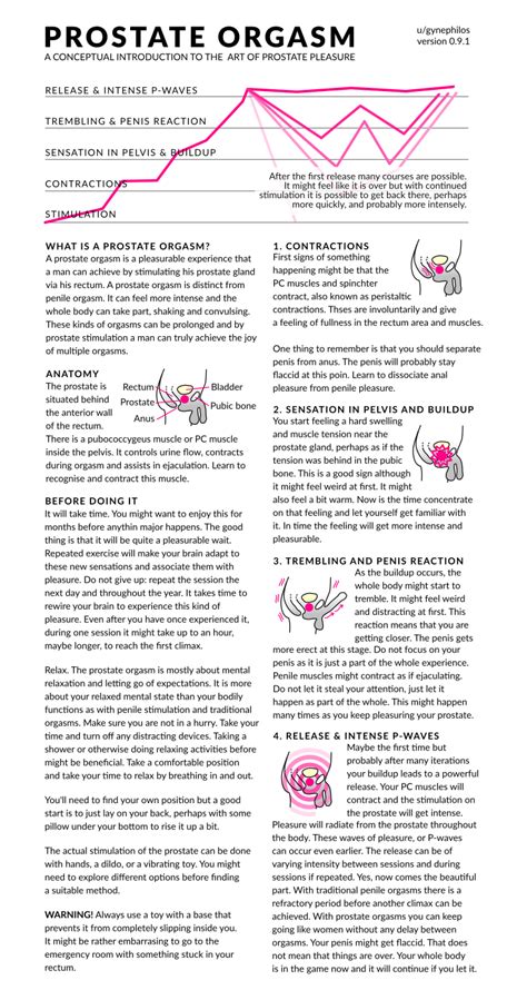 Prostate Orgasm Infographic Sex