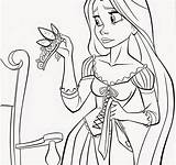 Rapunzel Coloring Tower Princess Getcolorings Printable Pages Getdrawings sketch template