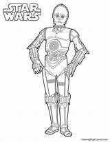 Coloring Pages Wars Star Droid Jar Binks Printable 3po Bb8 Print Battle Color Getcolorings Droids Choose Board Stencil sketch template