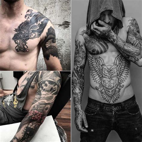 [view 37 ] Chest Tattoos For Black Men