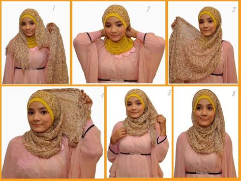 Gambar Cara Pakai Hijab Pashmina Hijab Style Tutorial How To Wear