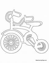 Tricycle Coloring Kids Pages sketch template