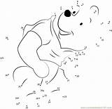 Dots Pooh Connect Bear Winnie Looking Dot Kids Cartoons Email Worksheet sketch template