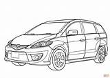 Mazda Coloring Minivan Pages Drawing Premacy Color Miata Primacy Rx Getdrawings Printable Honda Main Getcolorings Sketch 2009 Skip Template Supercoloring sketch template