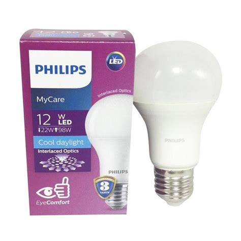 Jual Lampu Bohlam Philips Led Mycare 12w Putih Bulb My Care 12watt