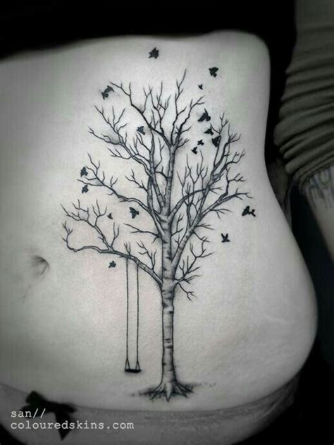 Like The Tree And Swing Makes Her Look Fat Home Tattoo Rebellen Tattoo