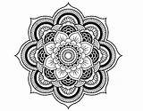 Mandala Coloring Flower Pages Lotus Oriental Book Clipart Mandalas Textile Symmetry Clip Drawings Designs Coloringcrew Print Tattoo Round Ornament Henna sketch template