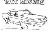 Mustang Coloring Pages Car Boss 1966 1969 sketch template
