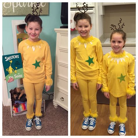 dr sues character dress  day  school yellow bellied sneetches