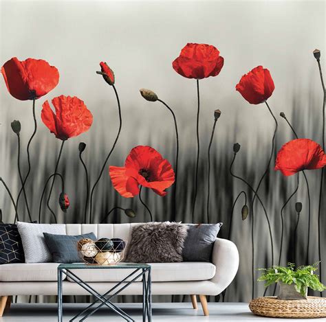 Mu1721 Poppy Art ☑️ Photo Wallpaper Talissa Decor
