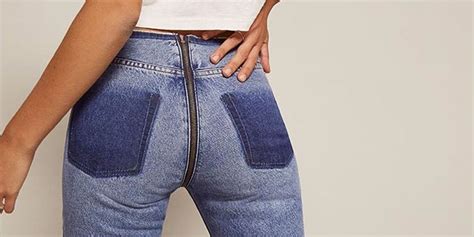 These Jeans Zip All The Way Round From The Crack To The Crotch