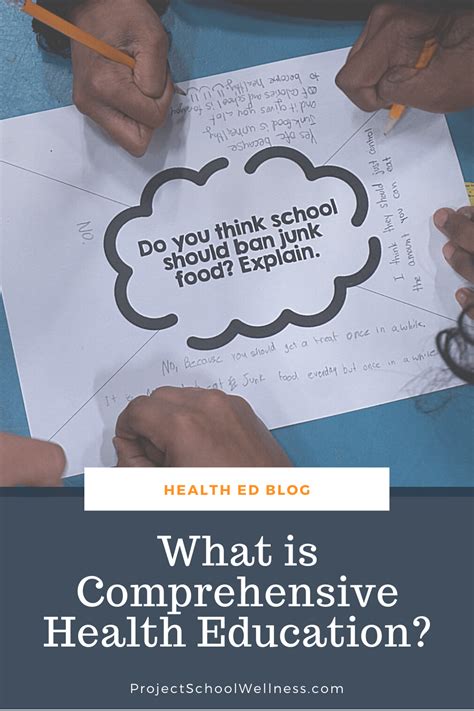 What Is Comprehensive Health Education Project School Wellness
