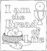 John Bible Bread Coloring Life Pages 35 Sunday School Jesus Kids Printable Template Am Verses Activities Sheets Crafts Gospel Sketch sketch template