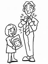 Coloring Pages Dad Getdrawings Father sketch template